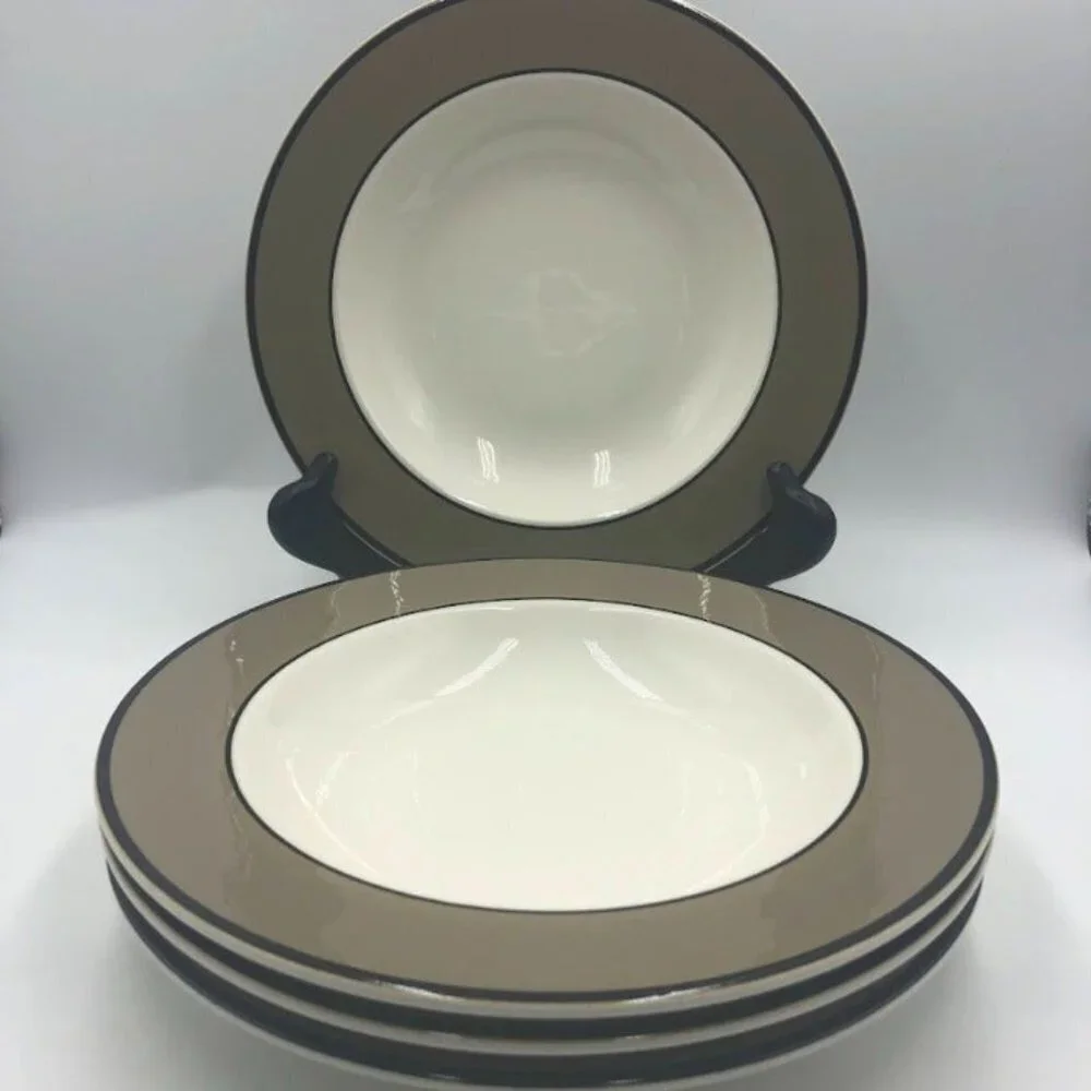 Vintage Pagnossin Made in Italy Set 4 Soup Salad Cereal Bowls Ironstone Trevis